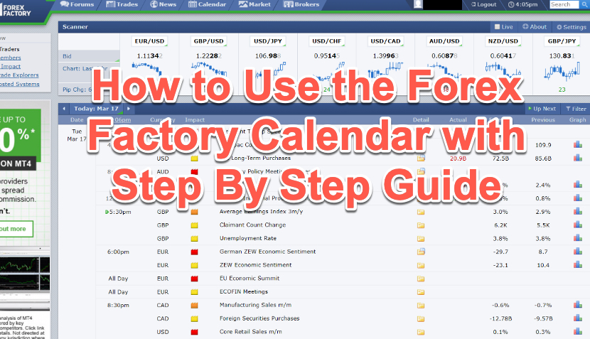 How to Use the Forex Factory Calendar with Step By Step Guide