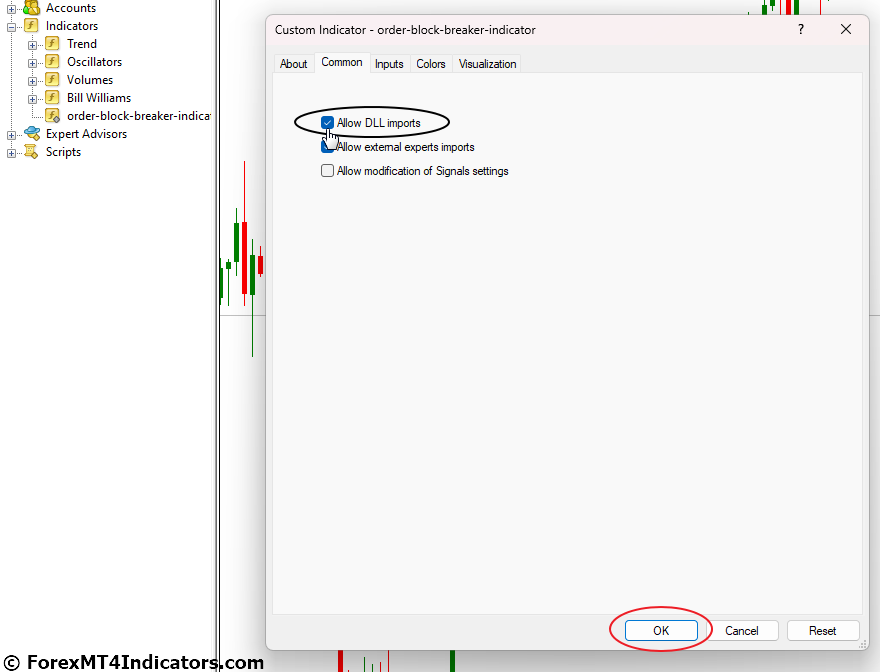How to Install Forex Indicators and Strategies on MT4 and MT5 6 Enable DLL Imports