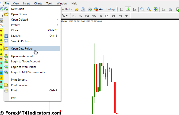 How to Install Forex Indicators and Strategies on MT4 and MT5 8 Locate the MT4 or MT5 Data Folder