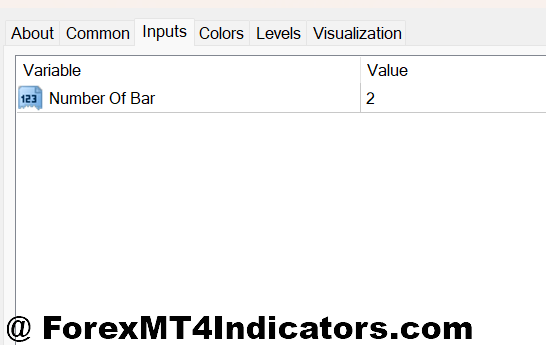 Footprint Indicator MT4 2 Footprint Indicator MT4 Settings